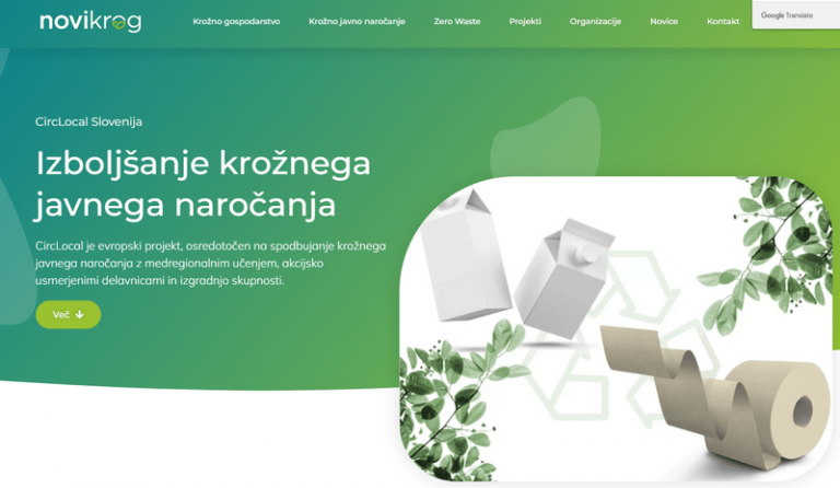 New platform launched by partner of Novo mesto (SL) connects local stakeholders active in Circular Economy
